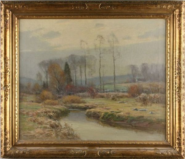 Meadow Stream Oil Painting by Frank A. Barney