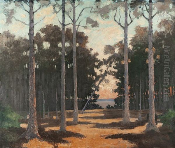 Landscape With Trees by J. Stewart Barney