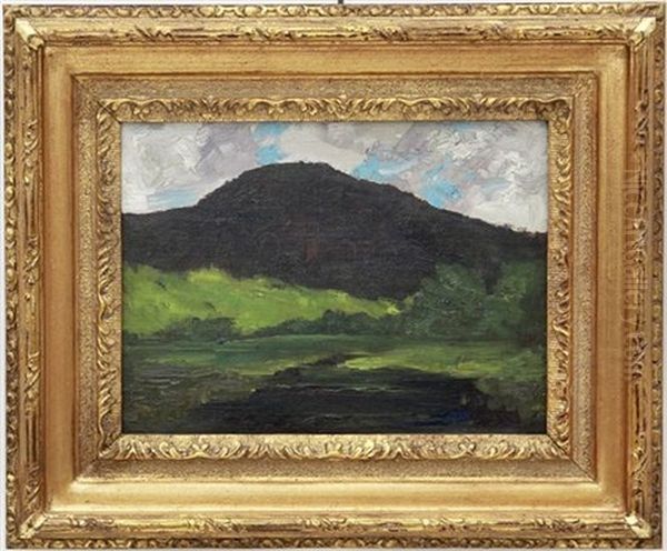 Hill In Sunlight Oil Painting by J. Stewart Barney