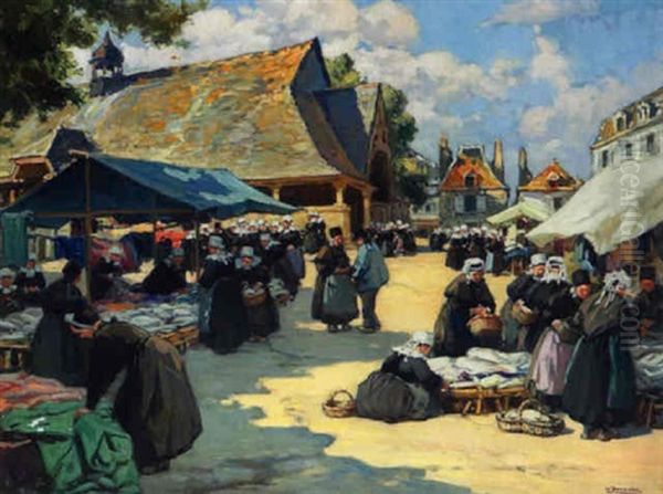 Marche Du Fadriet Oil Painting by Henri Alphonse Barnoin