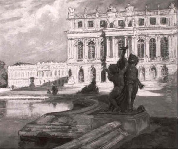 Das Schloss Versailles Oil Painting by Henri Alphonse Barnoin