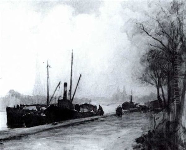 Les Quais De La Seine by Henri Alphonse Barnoin