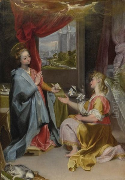 The Annunciation Oil Painting by Federico Barocci