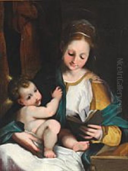 Madonna With Child Oil Painting by Federico Barocci