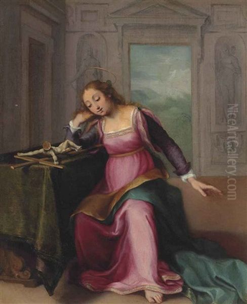 The Penitent Magdalene Oil Painting by Federico Barocci