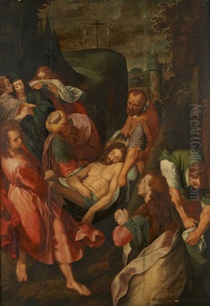 La Mise Au Tombeau Du Christ Oil Painting by Federico Barocci