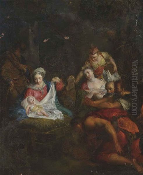 The Adoration Of The Magi Oil Painting by Federico Barocci