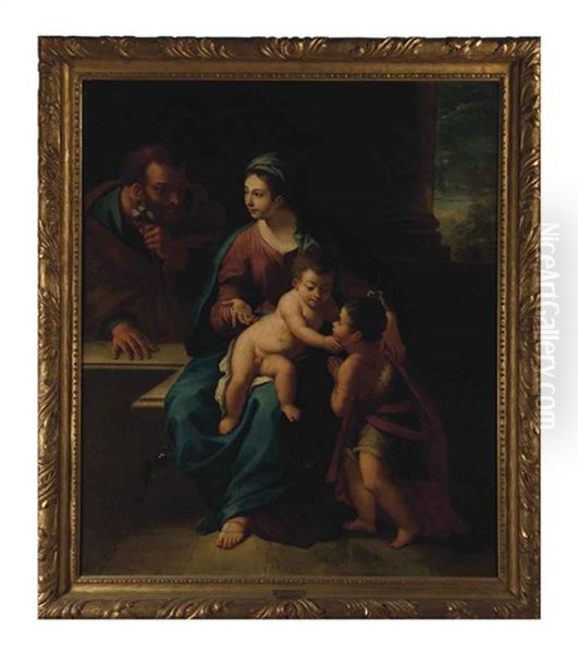 The Holy Family With The Infant Saint John The Baptist Oil Painting by Federico Barocci