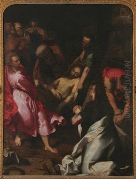 The Entombment Of Christ Oil Painting by Federico Barocci