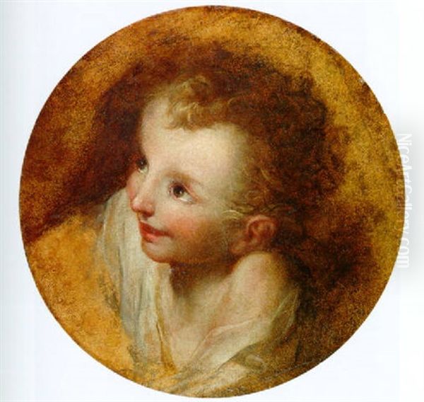 The Head Of A Child Oil Painting by Federico Barocci