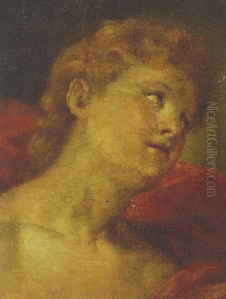 Saint Sebastian, Head And Shoulders Oil Painting by Federico Barocci