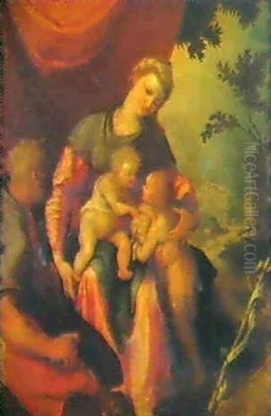 The Holy Family With The Infant Saint John The Baptist Oil Painting by Federico Barocci