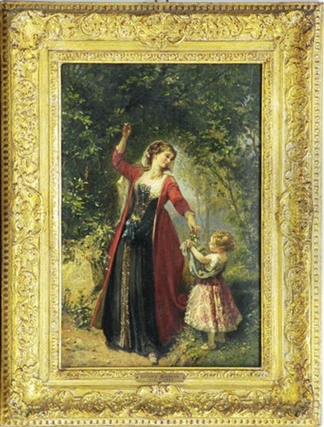 In Giardino Oil Painting by Henri Charles Antoine Baron