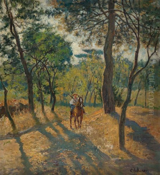 Cacciatore Nel Bosco by Carlo Adolfo Barone