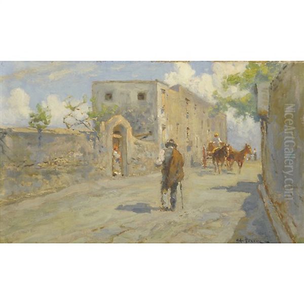 Viandante Oil Painting by Carlo Adolfo Barone