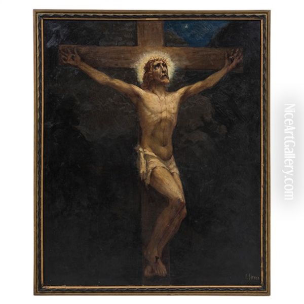 Cristo Crucificado Oil Painting by Paolo Baroni