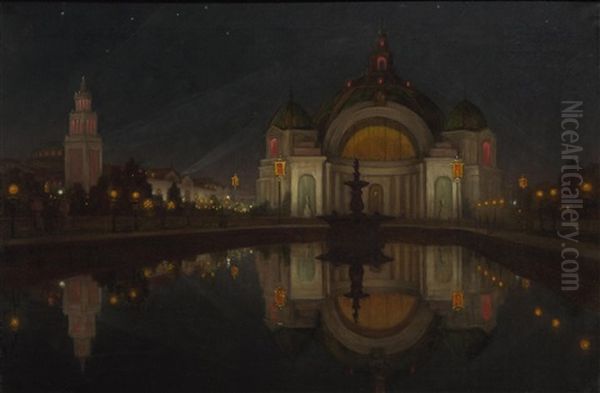 Panama Pacific International Exposition, Festival Hall Oil Painting by William Barr