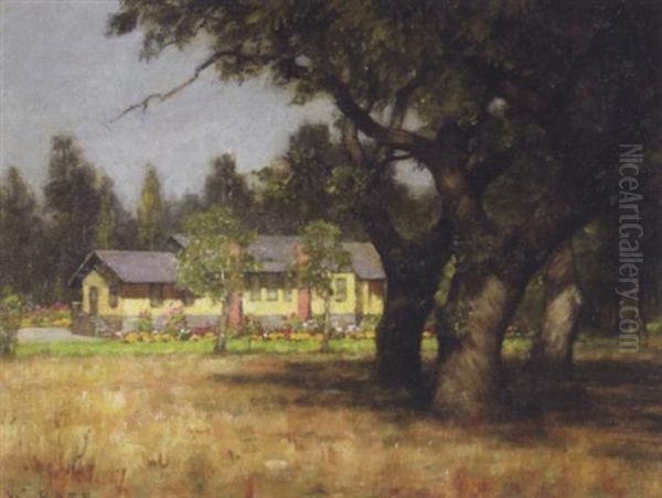 The Yellow House Oil Painting by William Barr