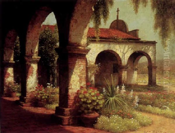 Missio San Juan Capistrano Oil Painting by William Barr