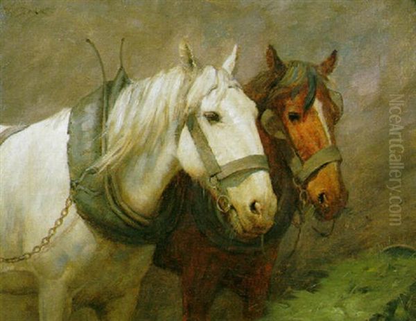 Stable Companion Oil Painting by William Barr