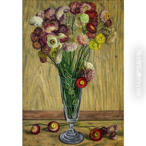 Fleurs Oil Painting by Aime Victor Barraud