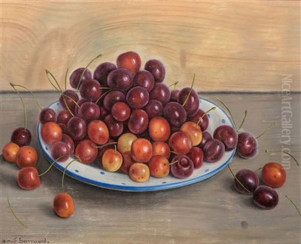 Cerises Oil Painting by Aime Victor Barraud