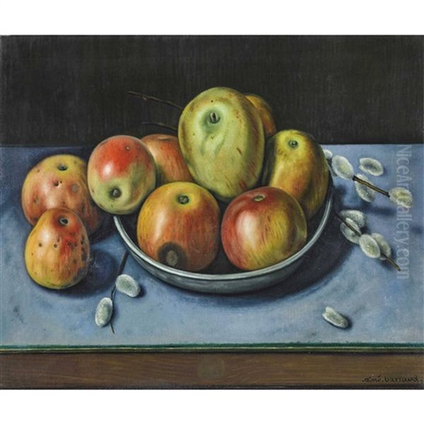 Nature Morte Aux Pommes Oil Painting by Aime Victor Barraud