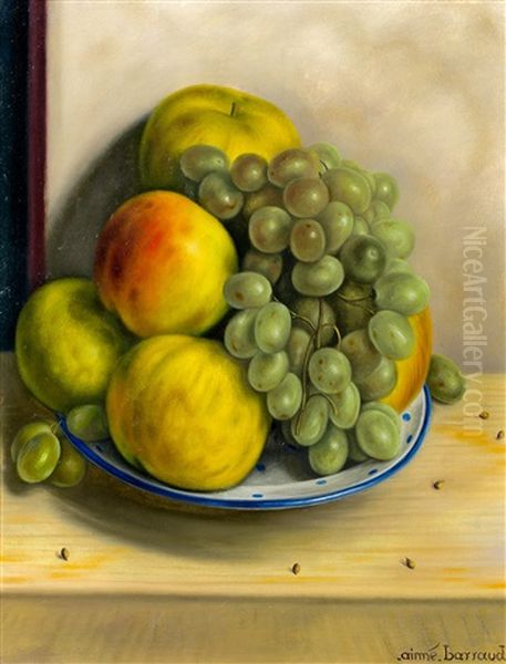 Assiette De Fruits Oil Painting by Aime Victor Barraud