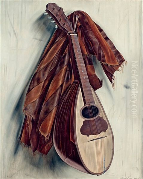 La Mandoline Oil Painting by Aime Victor Barraud