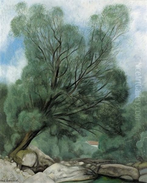 L'arbre Oil Painting by Aime Victor Barraud