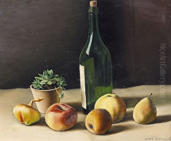 Fruits Et Cactus Oil Painting by Aime Victor Barraud