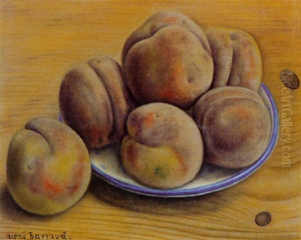 Nature Morte Aux Peches Oil Painting by Aime Victor Barraud