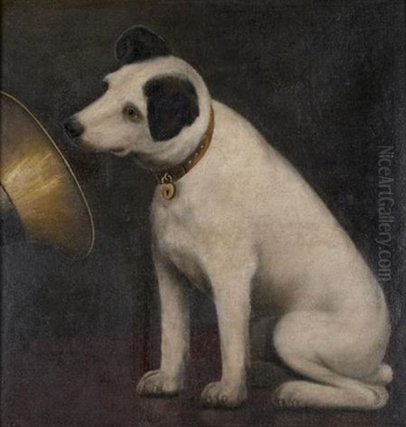 His Master's Voice Oil Painting by Francis James Barraud