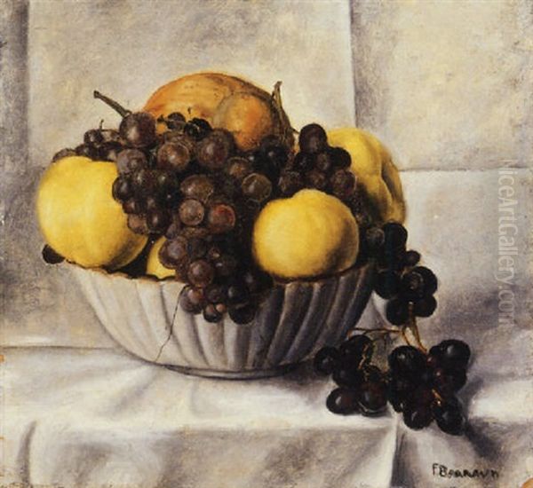 Nature Morte Aux Fruits Oil Painting by Francis James Barraud