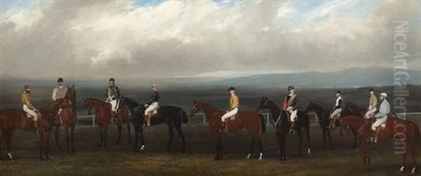 The Punchestown Winners Oil Painting by Henry Barraud