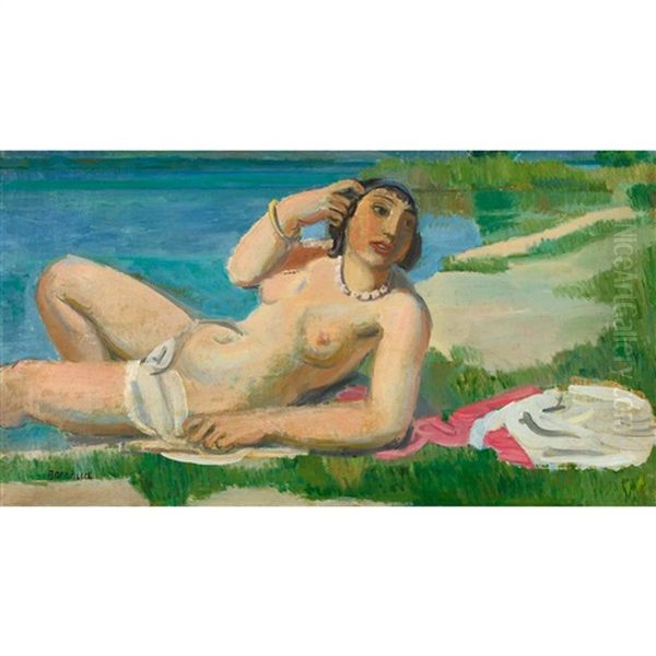 La Baigneuse Oil Painting by Maurice Barraud