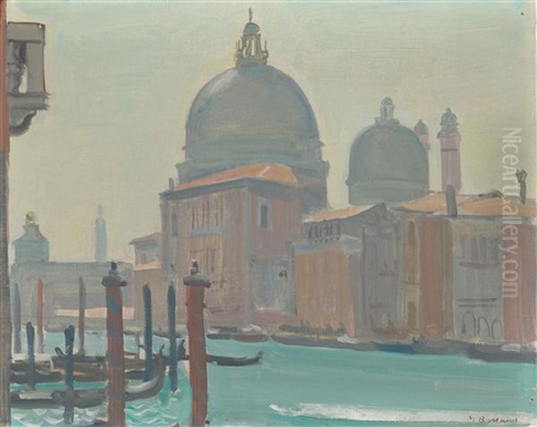 Santa Maria Della Salute In Venice Oil Painting by Maurice Barraud