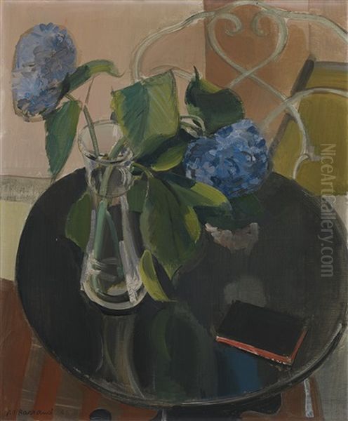 Bouquet Sur Une Table Oil Painting by Maurice Barraud