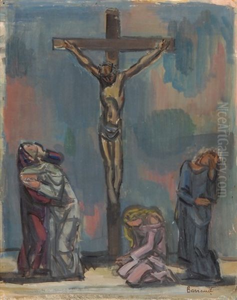 La Cruzifixion Oil Painting by Maurice Barraud