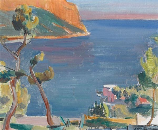 La Baie De Cassis Oil Painting by Maurice Barraud