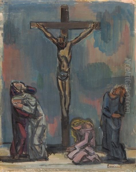 La Cruzifixion Oil Painting by Maurice Barraud