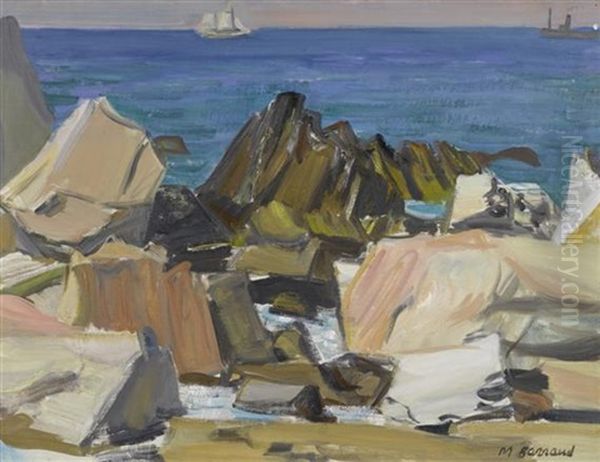 Rochers A Cassis Oil Painting by Maurice Barraud