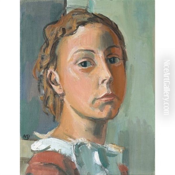 Bildnis Jacqueline Barraud-asermet (image Of Jacqueline Barraud-asermet) Oil Painting by Maurice Barraud