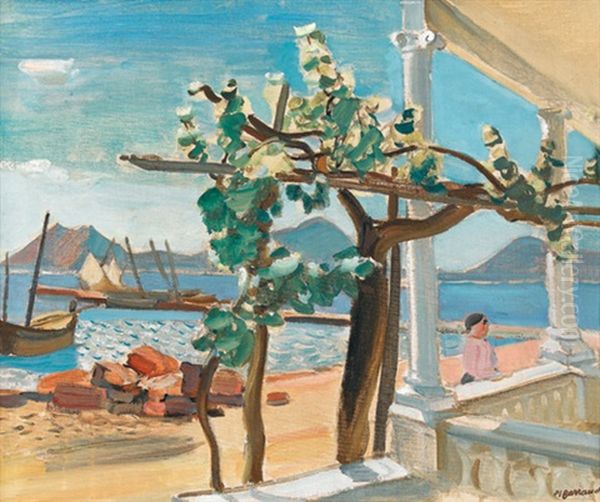 Hafen Von Pollenca Auf Mallorca Oil Painting by Maurice Barraud