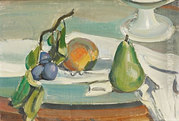 Nature Morte Aux Fruits Oil Painting by Maurice Barraud