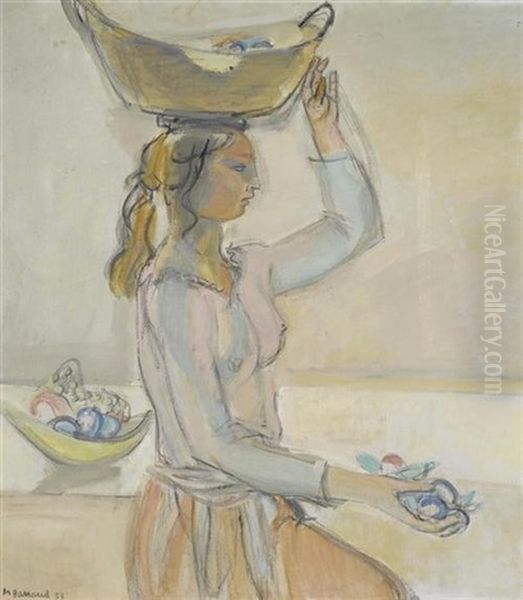 La Porteuse De Fruits Oil Painting by Maurice Barraud