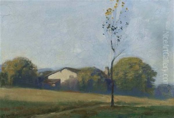 Paysage Genevois Oil Painting by Maurice Barraud