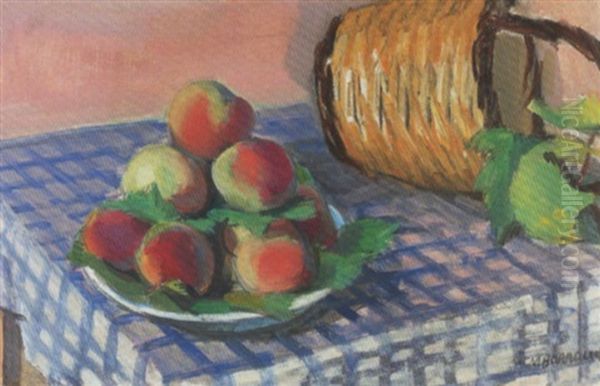 Nature Morte Aux Fruits Oil Painting by Maurice Barraud