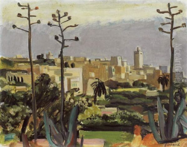 Sidi-bou-said Oil Painting by Maurice Barraud