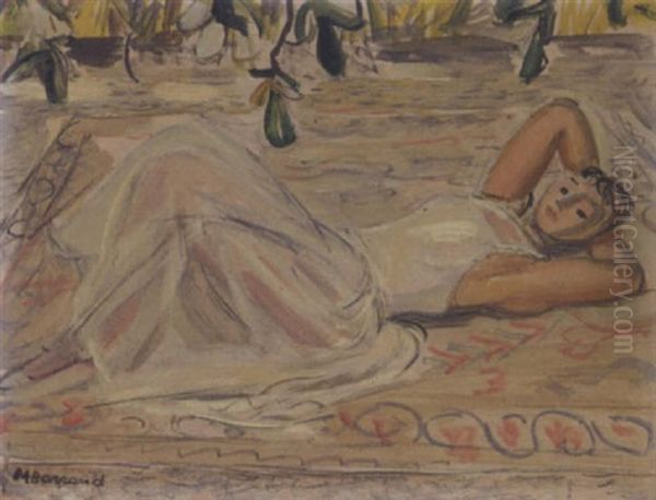 Danseuse Sur Le Dos Oil Painting by Maurice Barraud